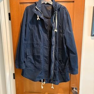 Lucky Brand Dark Blue Hooded Cargo Jacket XL